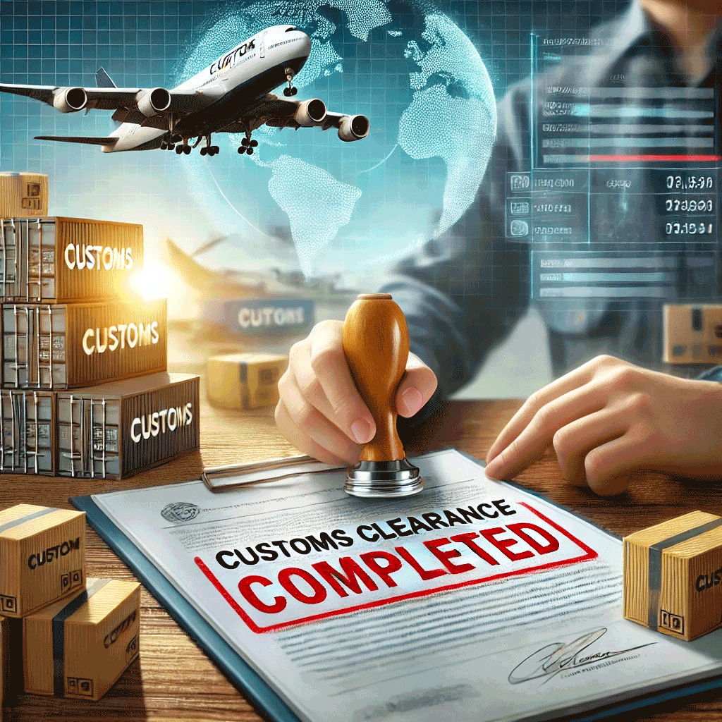 Customs clearance documentation and port inspection